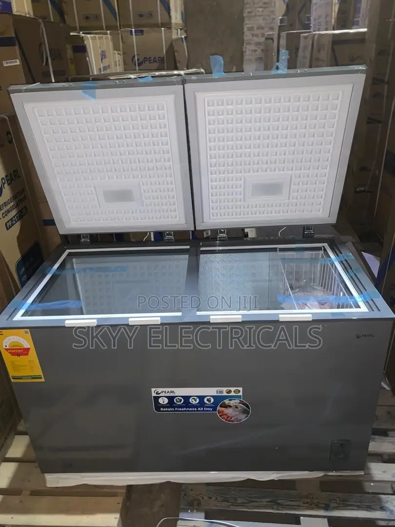 Pcf 550-2b Pearl 400liters Double Door Chest Freezer