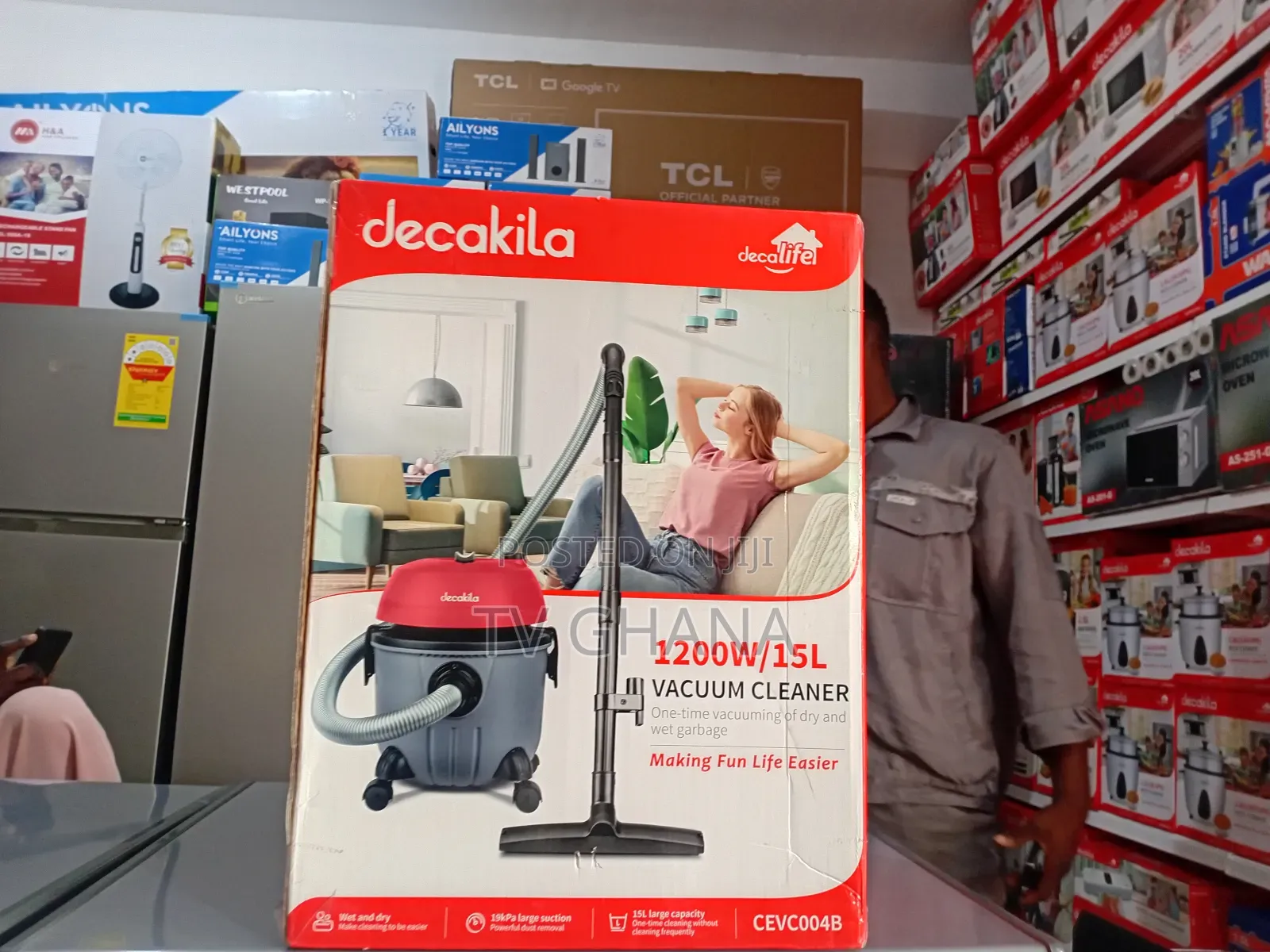 Decakila 1200w Vacuum Cleaner – Large 15l Tank, Deep Clean Performance