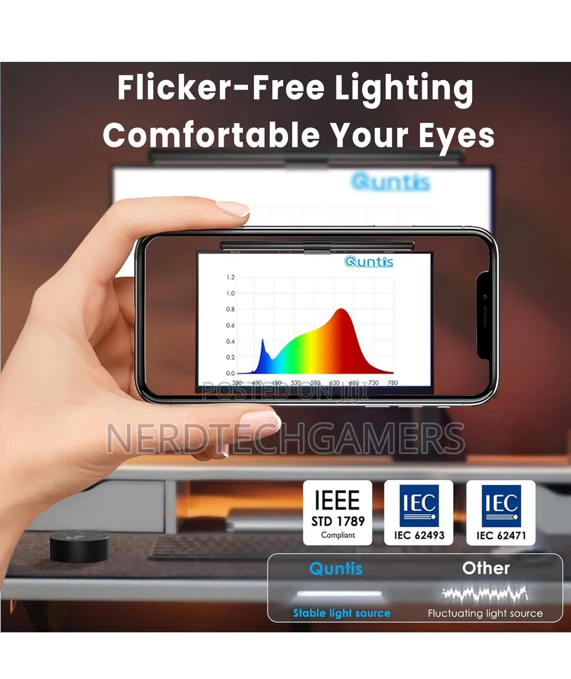 Quntis Pc Screen Lamp , Adjustable Screen Light Led Usb Computer Lamp