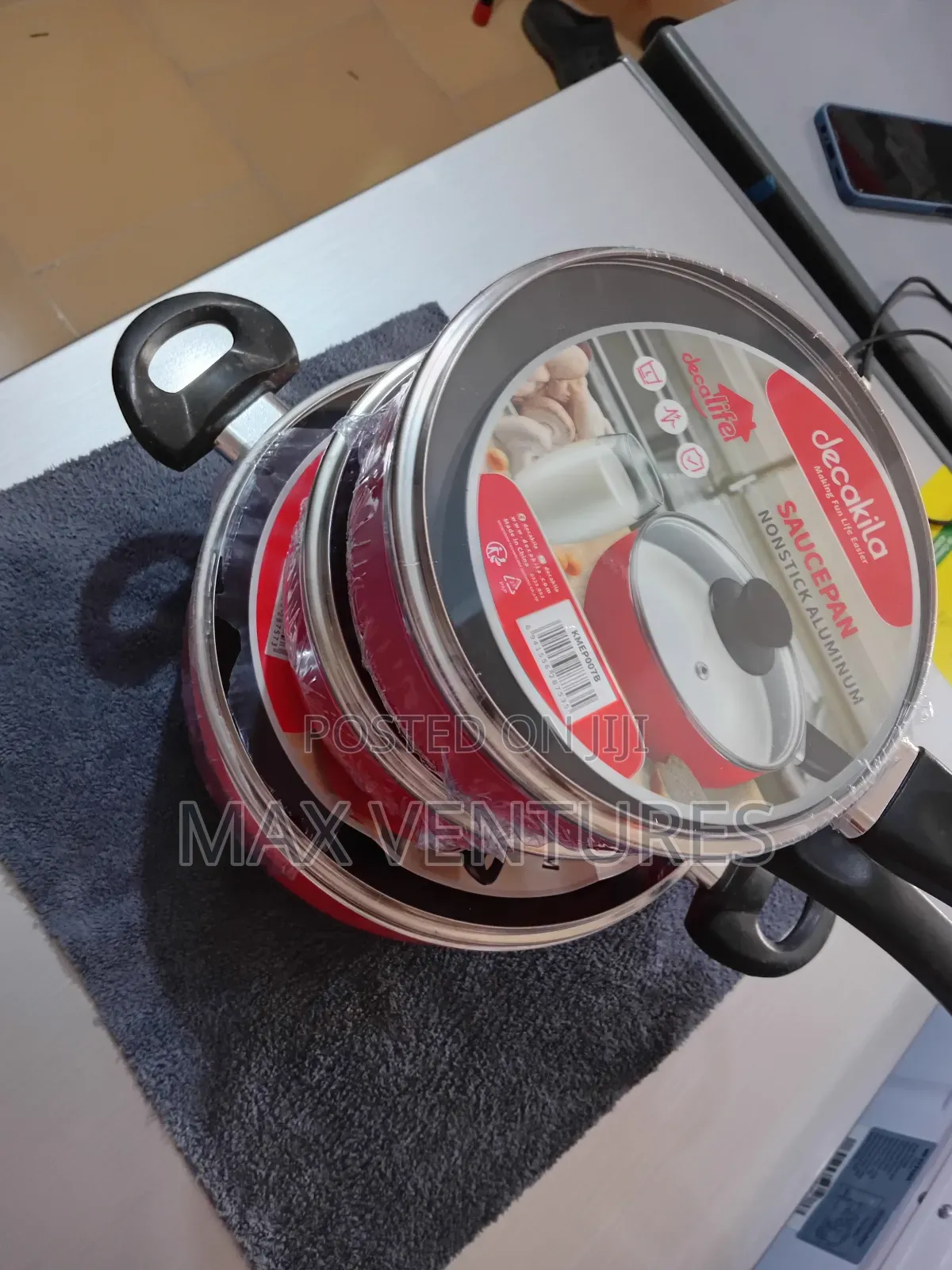 3 Set Saucepans Aluminium Cookware