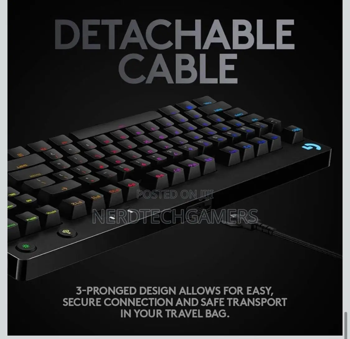 Logitech G Pro Mechanical Gaming Keyboard, Ultra Portable Tenkeyless D