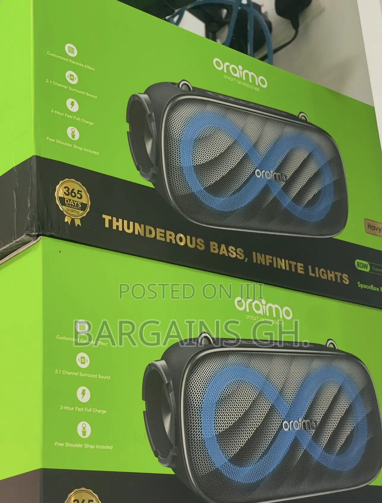 Oraimo Spacebox Pro Deep Bass Portable Speaker
