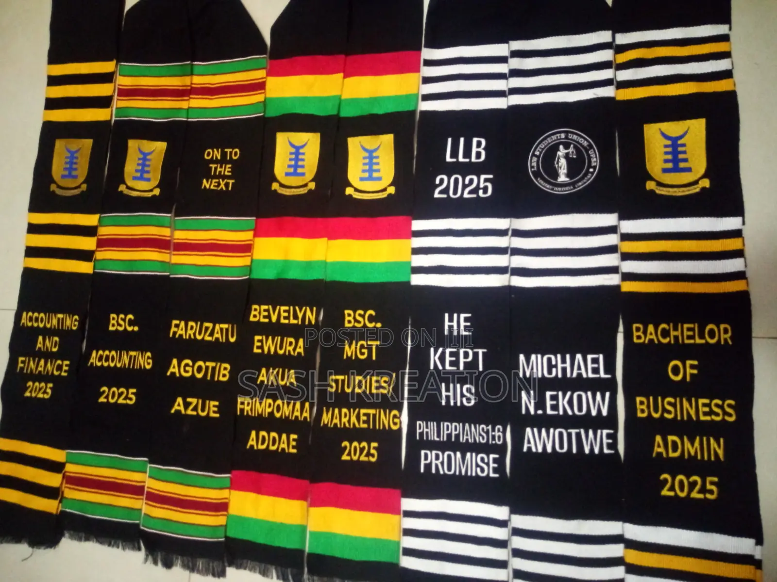 Quality Woven Kente Sash/Stole
