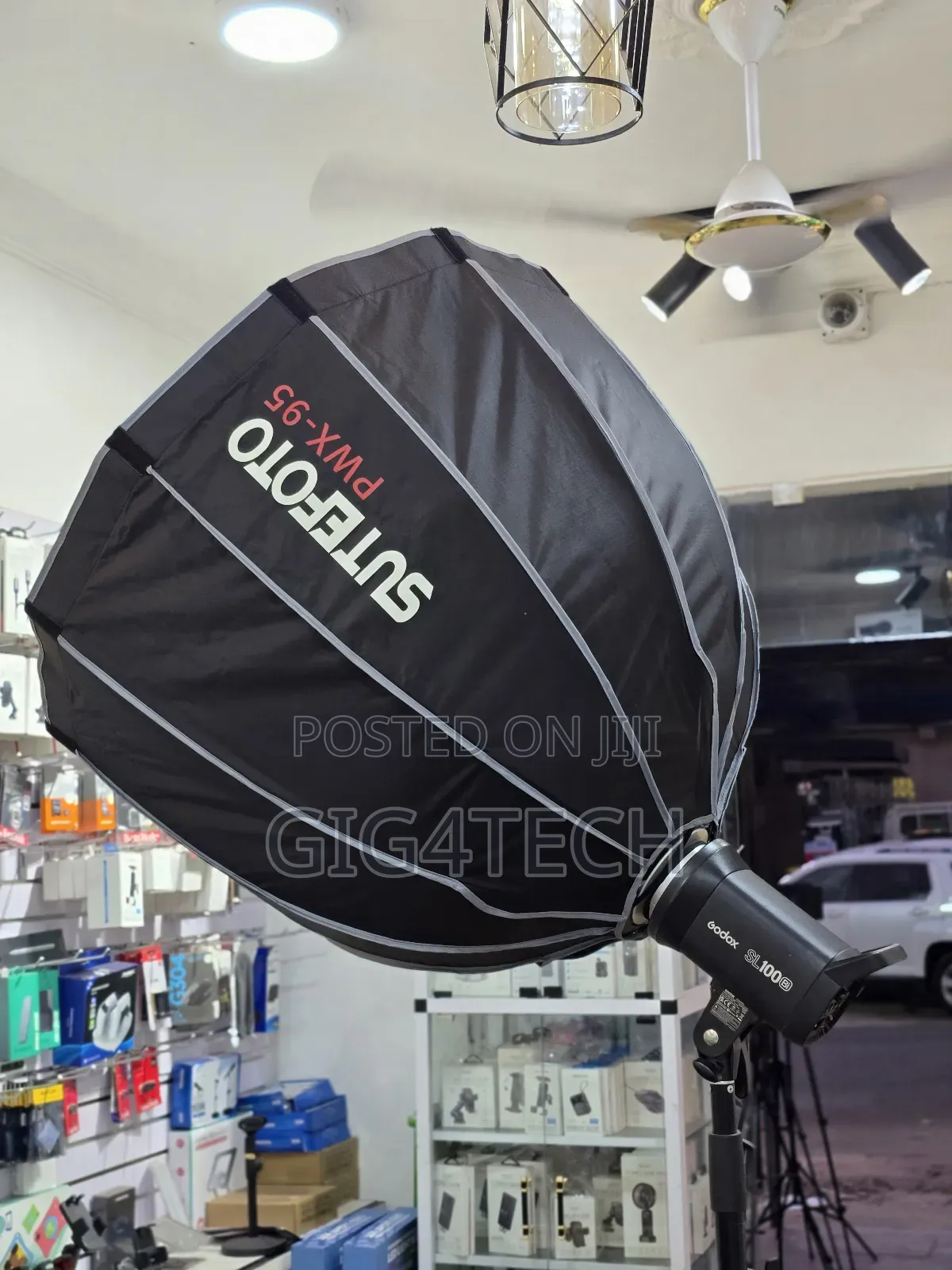 Sutefoto PWX-95 Parabolic Beauty Dish Softbox With Honeycomb Grid