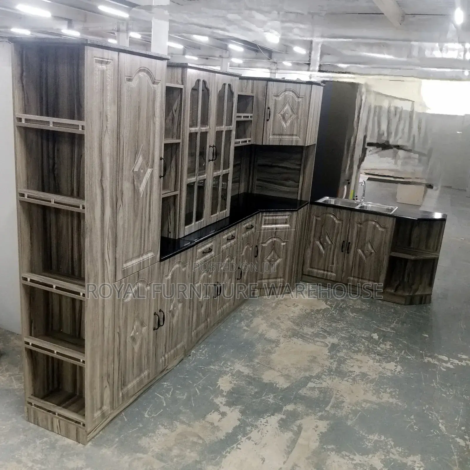 Complete Set Kitchen Cabinet With Water Proof Surface Foreign Type