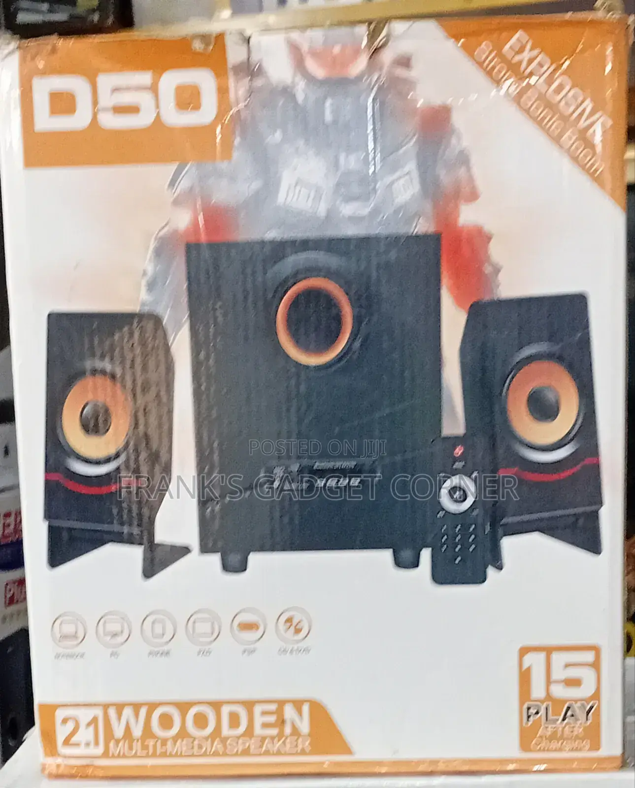 Kisonli Multimedia Bluetooth Subwoofer With Bass Remote