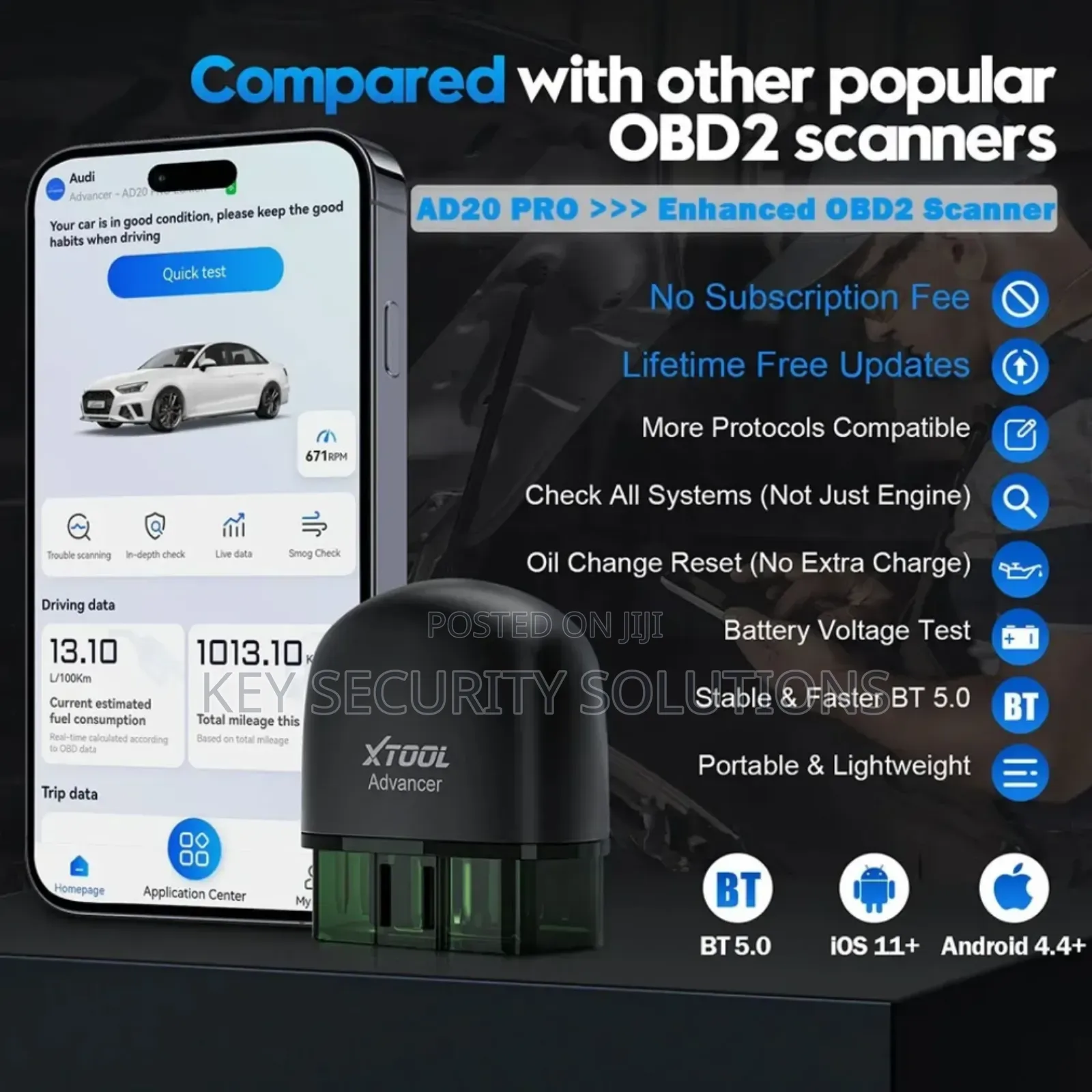 Xtool Ad20pro Obd2 Bt Scanner