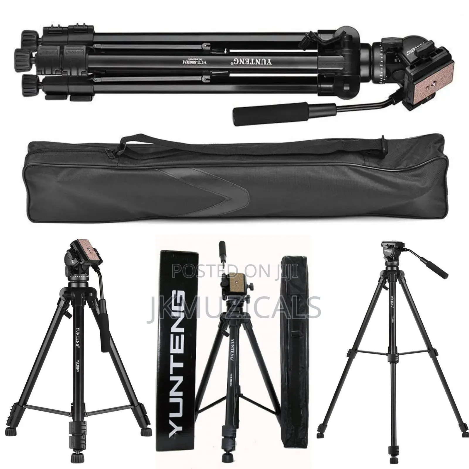 Yunteng VCT-880_ Universal Tripod_ Camera Stand With Phone Holder