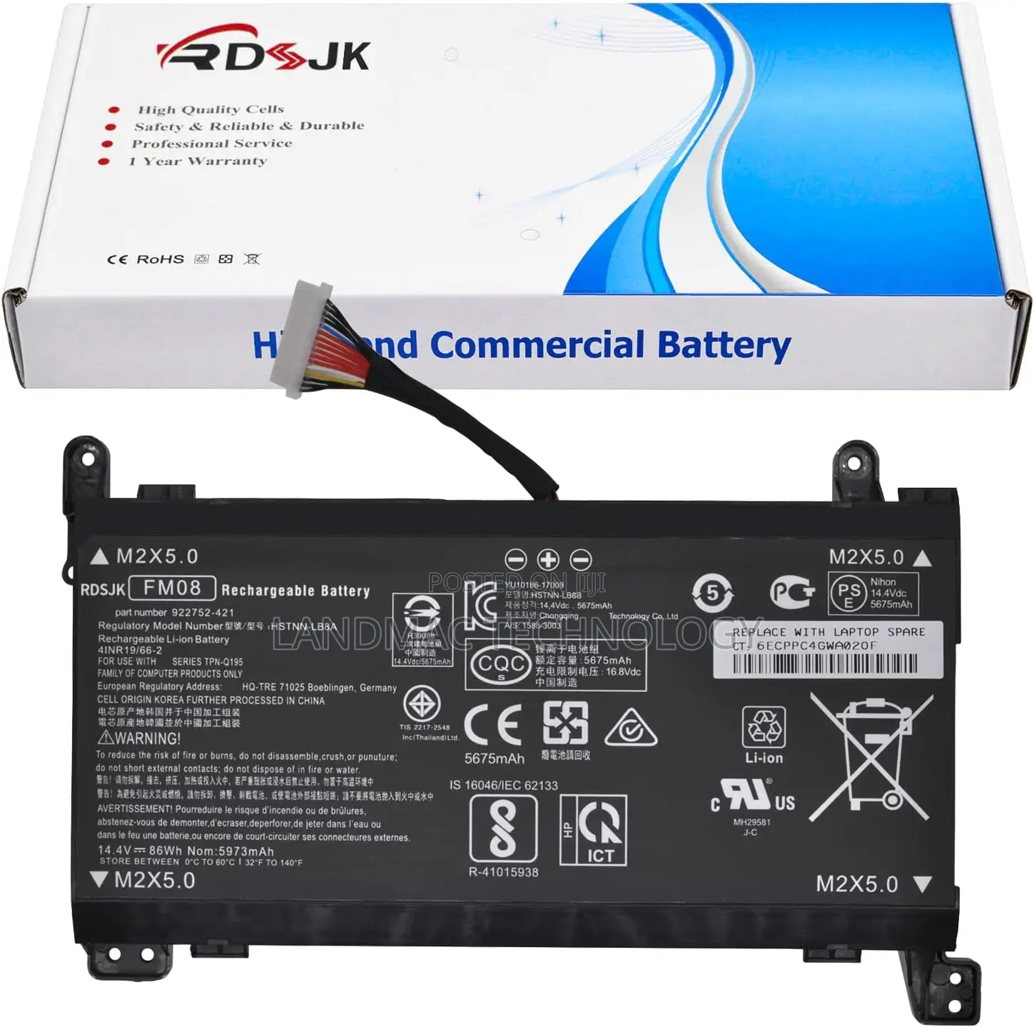 Fm08 Laptop Battery For Hp Omen