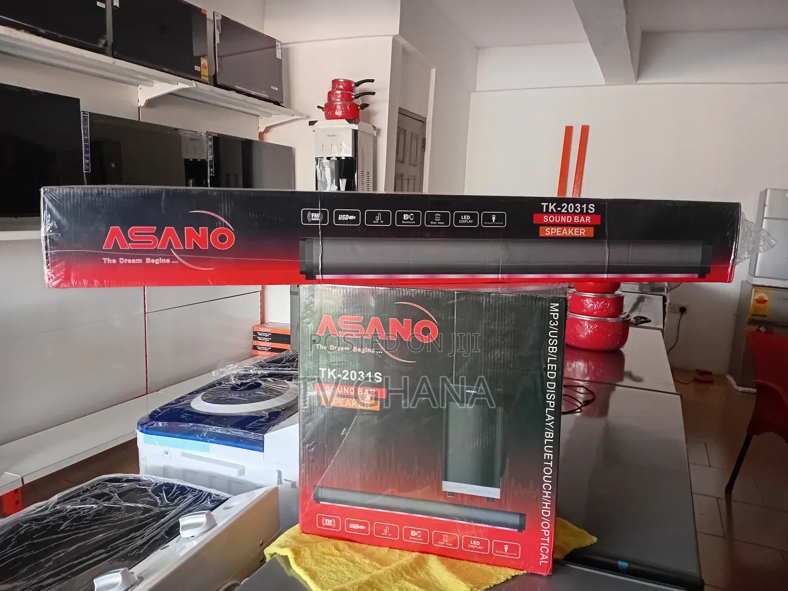 Crystal Clear Asano Sound Bar | Rich Bass Output