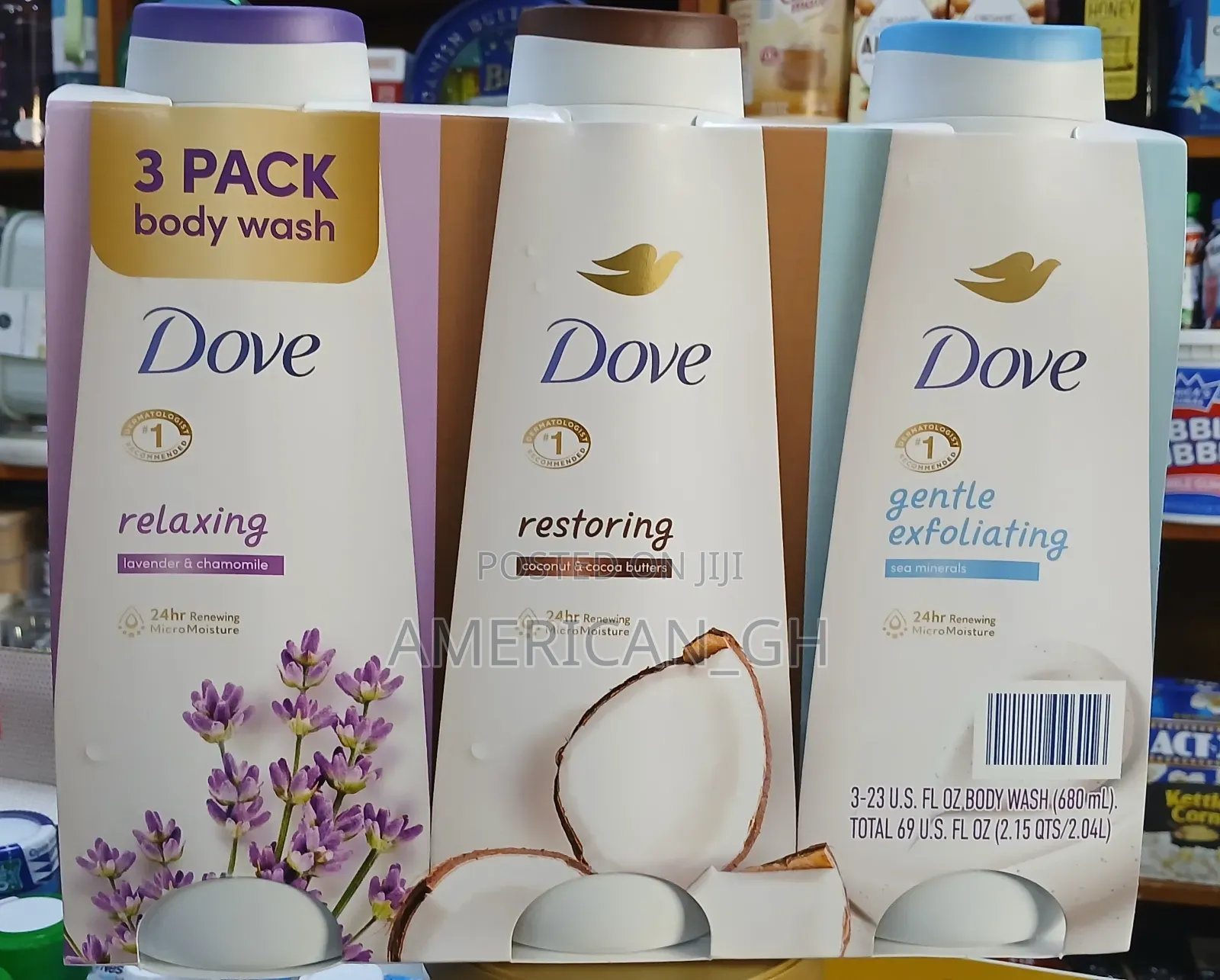 Dove 3 Pack Body Wash