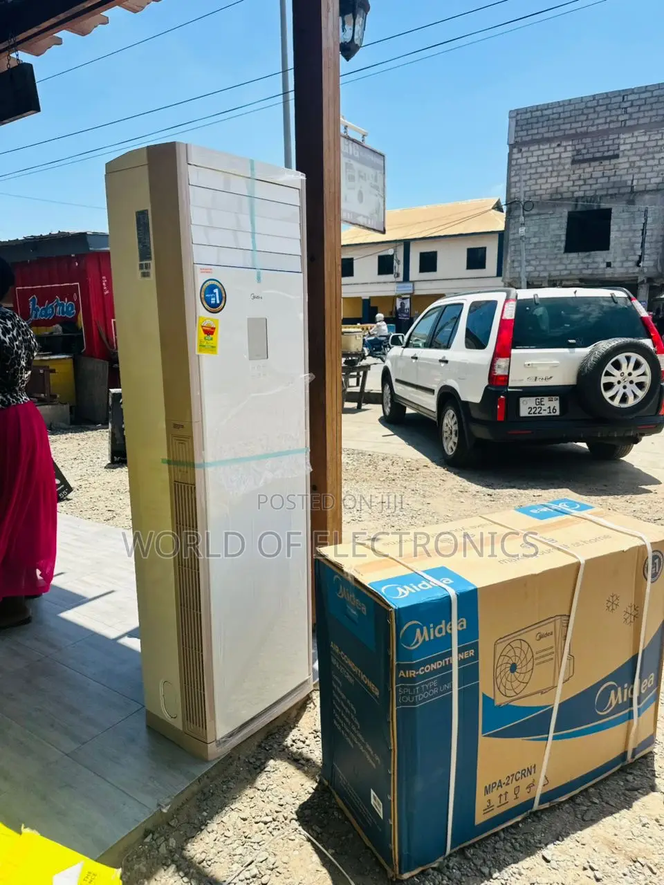 Low Noise Midea Standing (Tower) Ac R410a-Gas 3.5 Horsepower