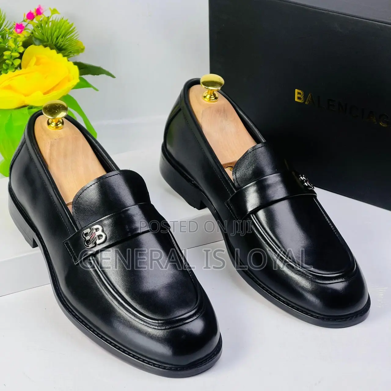 Balenciaga Black Men Classic Loafers Shoes