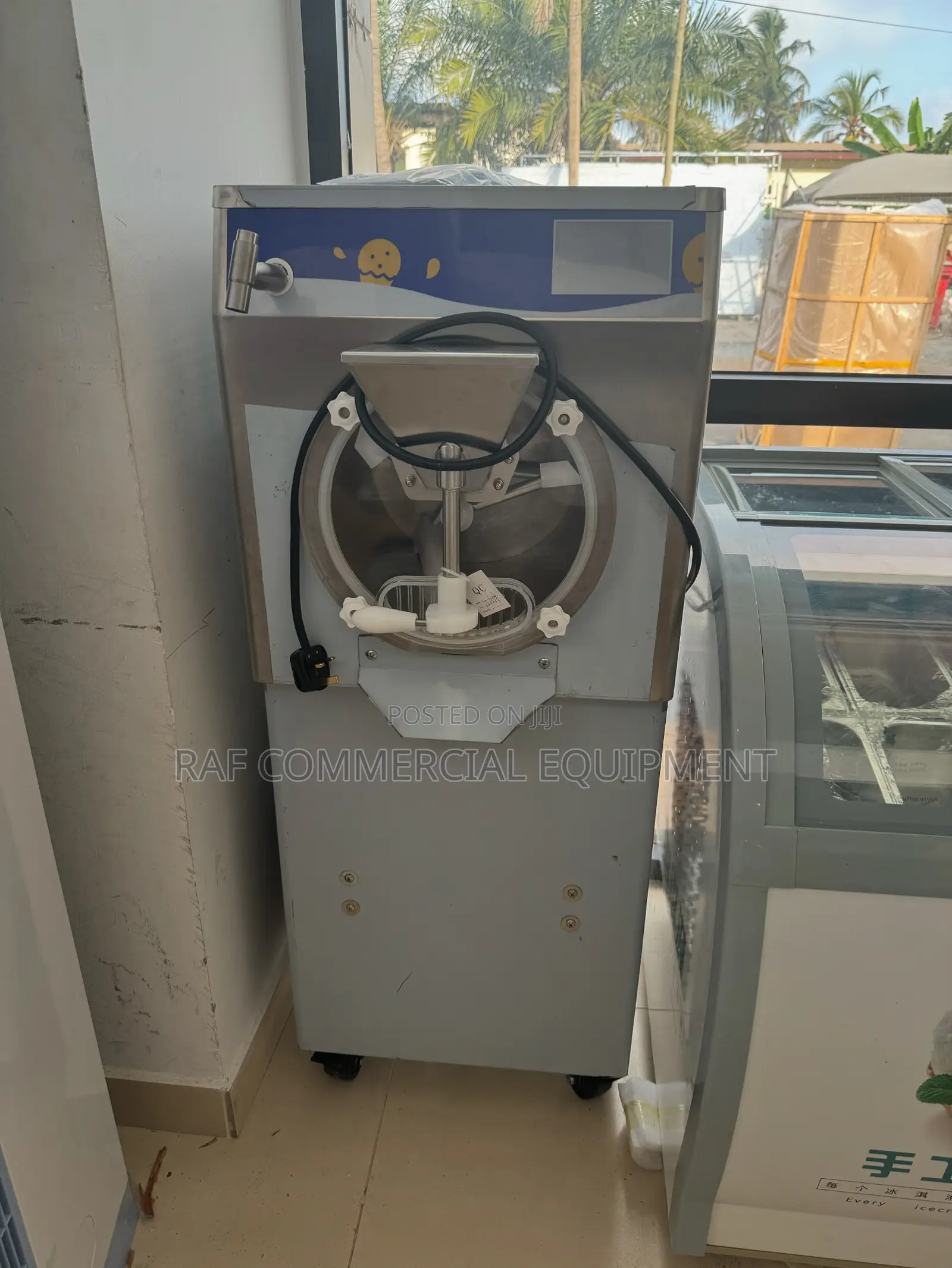 Gelato Hard Ice Cream Machine 48l With Water Pipe