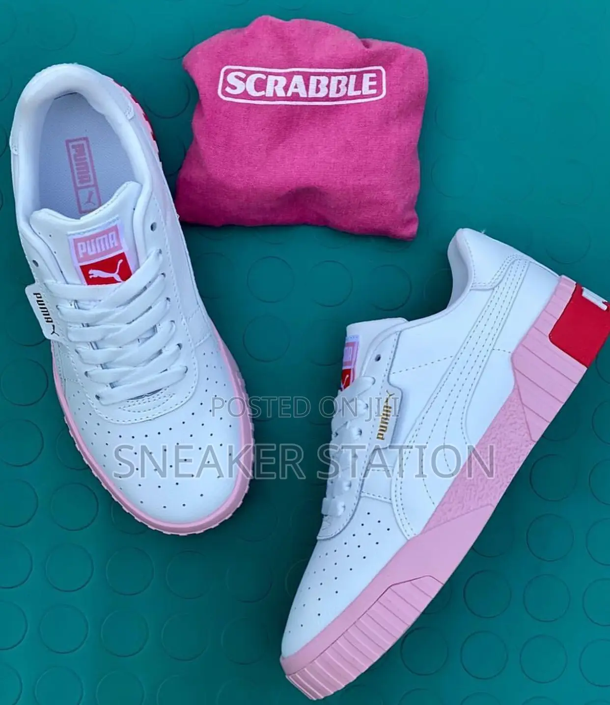 Quality Puma Cali White/Pink Sneakers