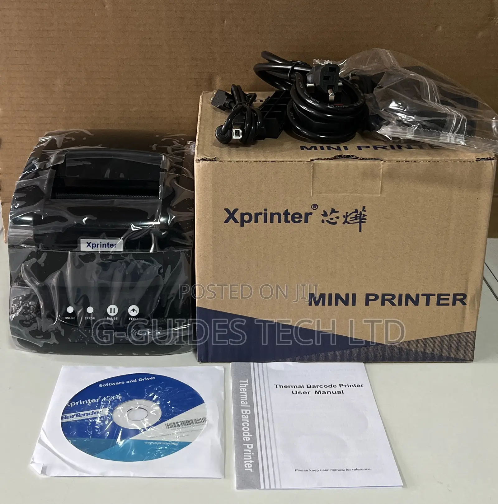 Xprinter Xp-365b Thermal Barcode Label Printer 20-82mm