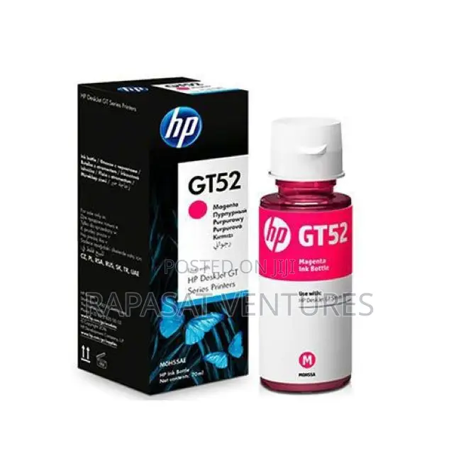 Hp Gt52 Magenta Original Ink / Tinta Bottle - (M0h55aa)