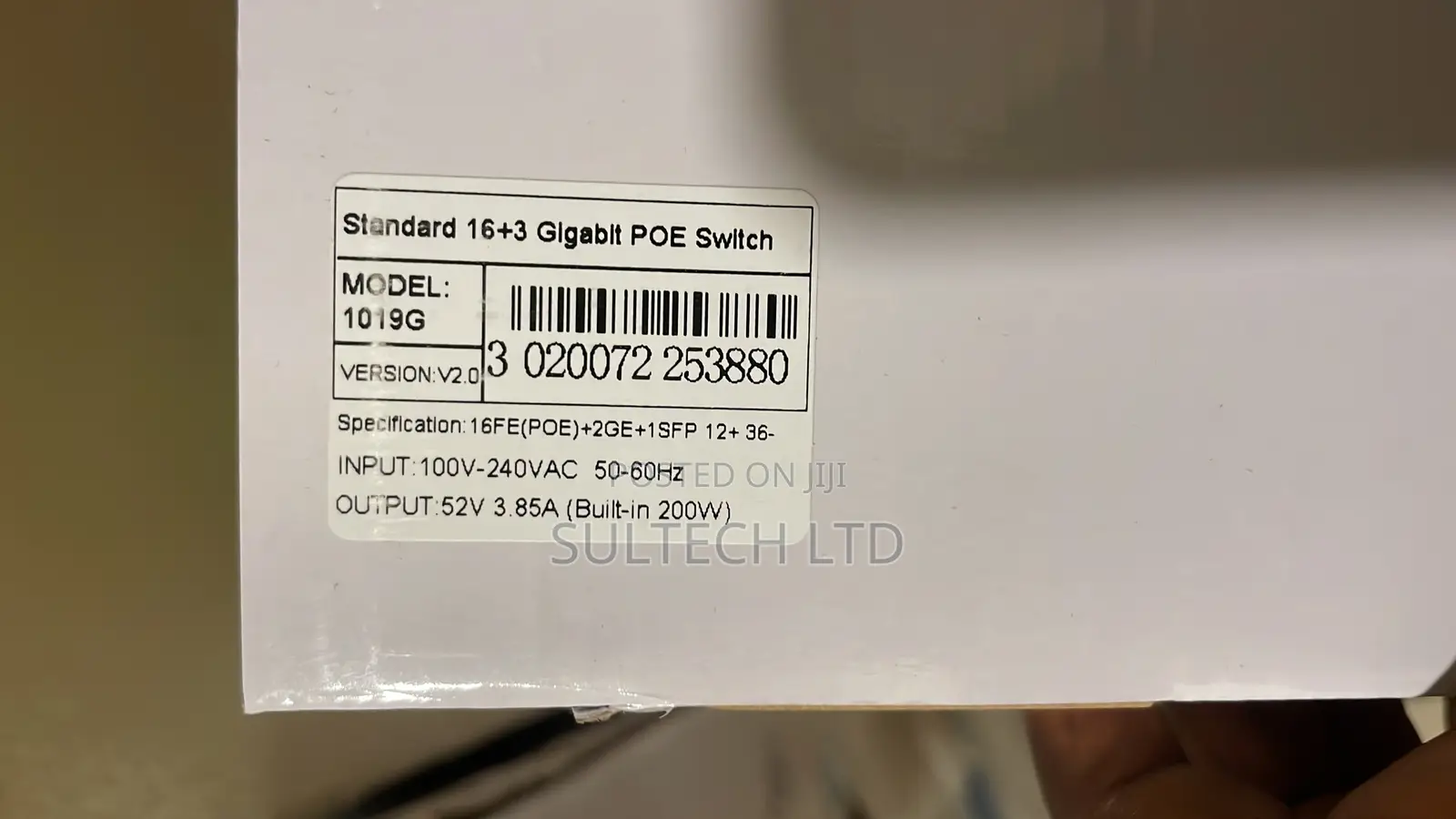 16+3 Gigabit Poe Switch