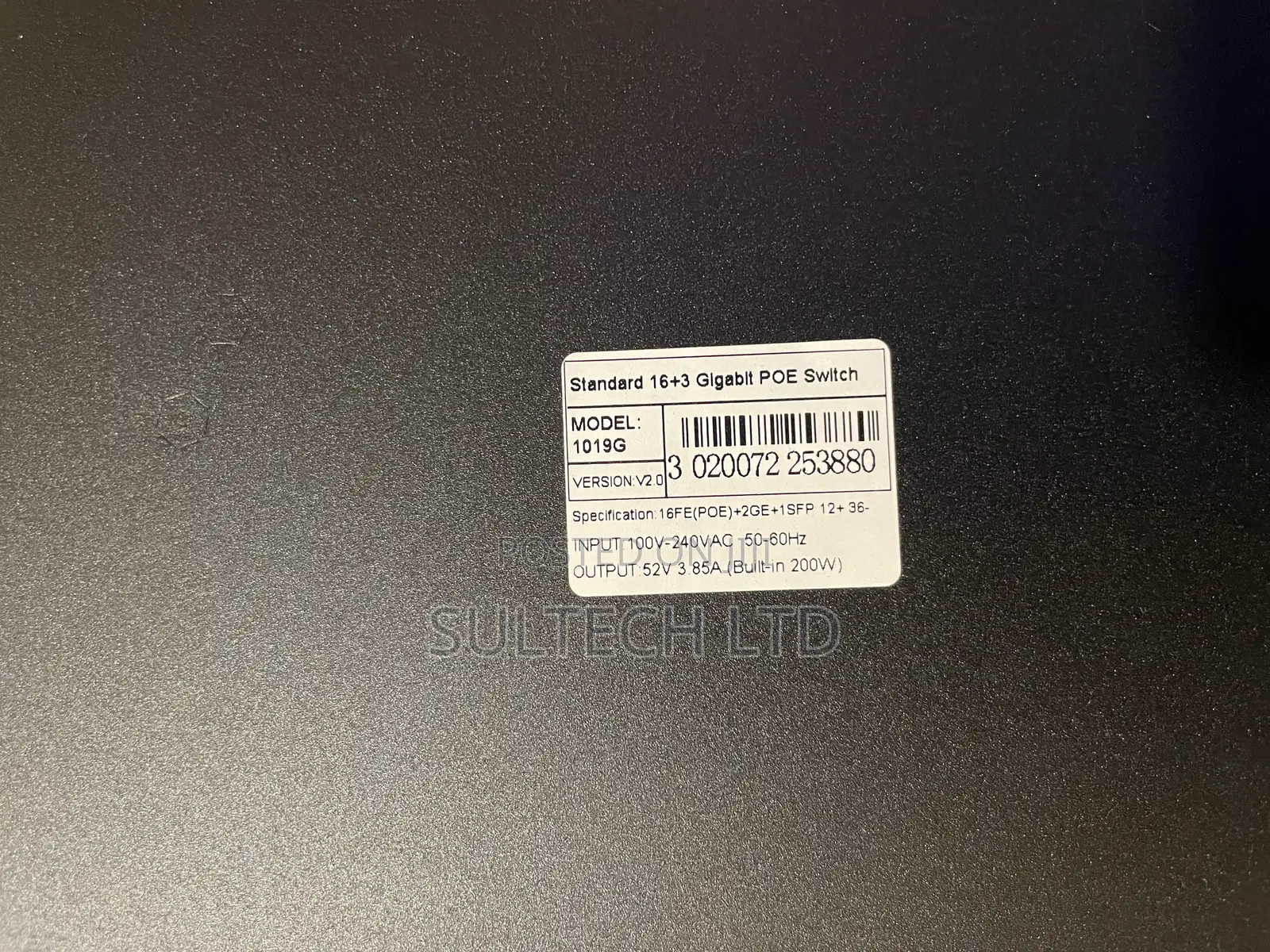 16+3 Gigabit Poe Switch
