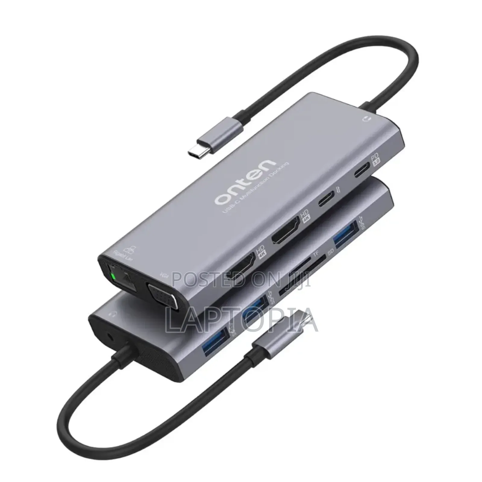 Onten Uc601 Usb-c Hub Dock Station – 12-in-1 ( 2hdmi Ports)
