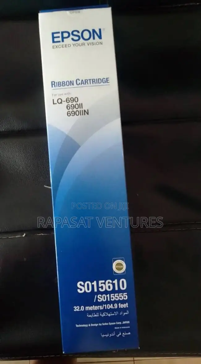 Epson Lq-690 Ribbon Cartridge (Black) - Original