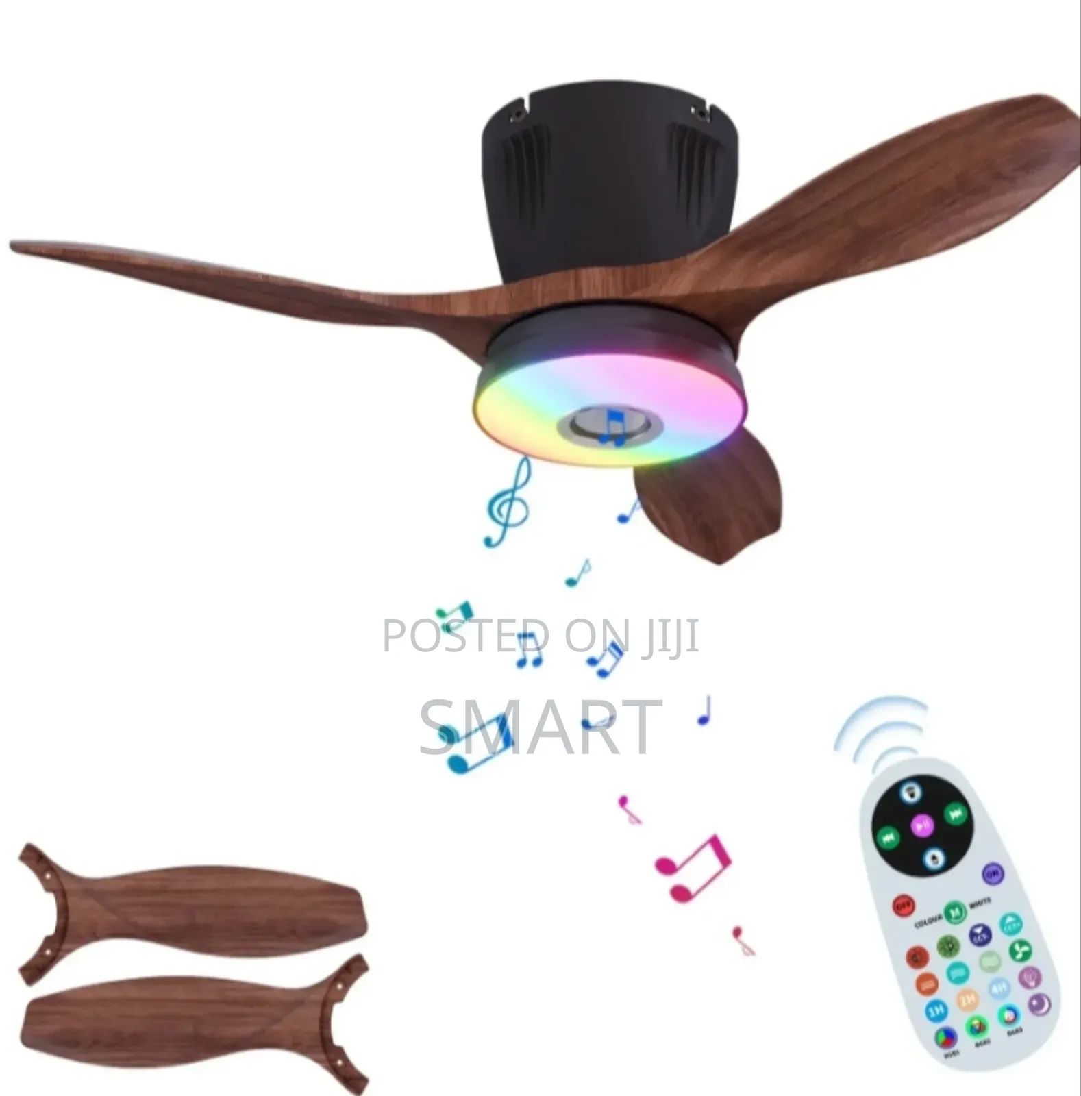 RGB Smart Home Music Led Fan Light