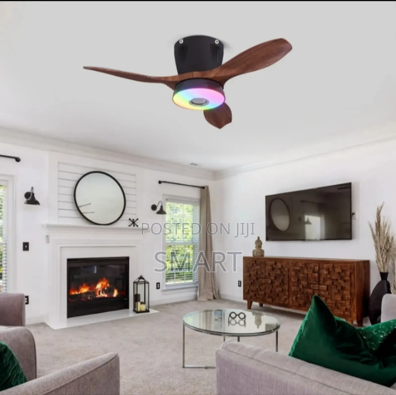 RGB Smart Home Music Led Fan Light