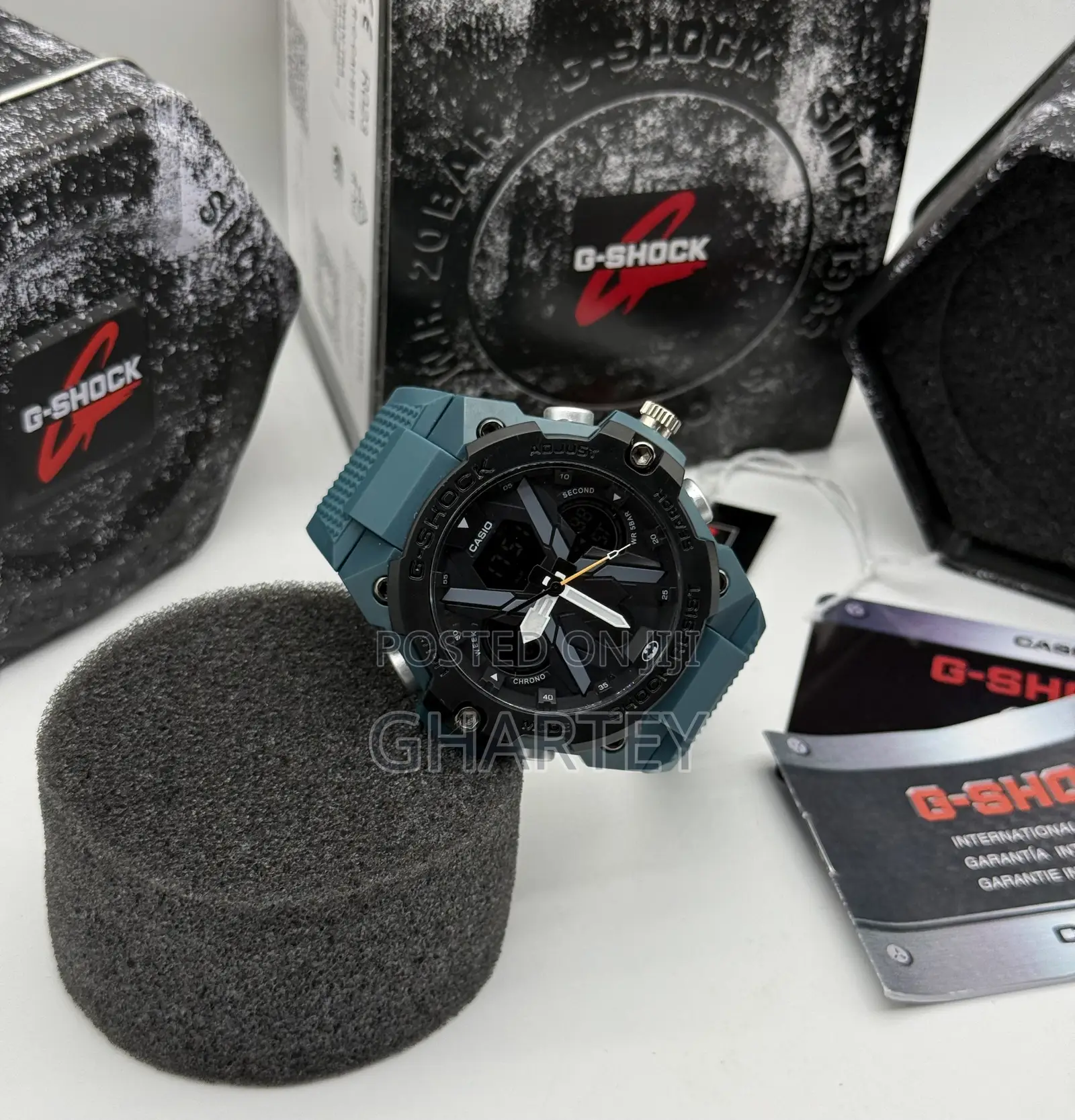 G-Shock Teal Edition Black Pine Green Strap