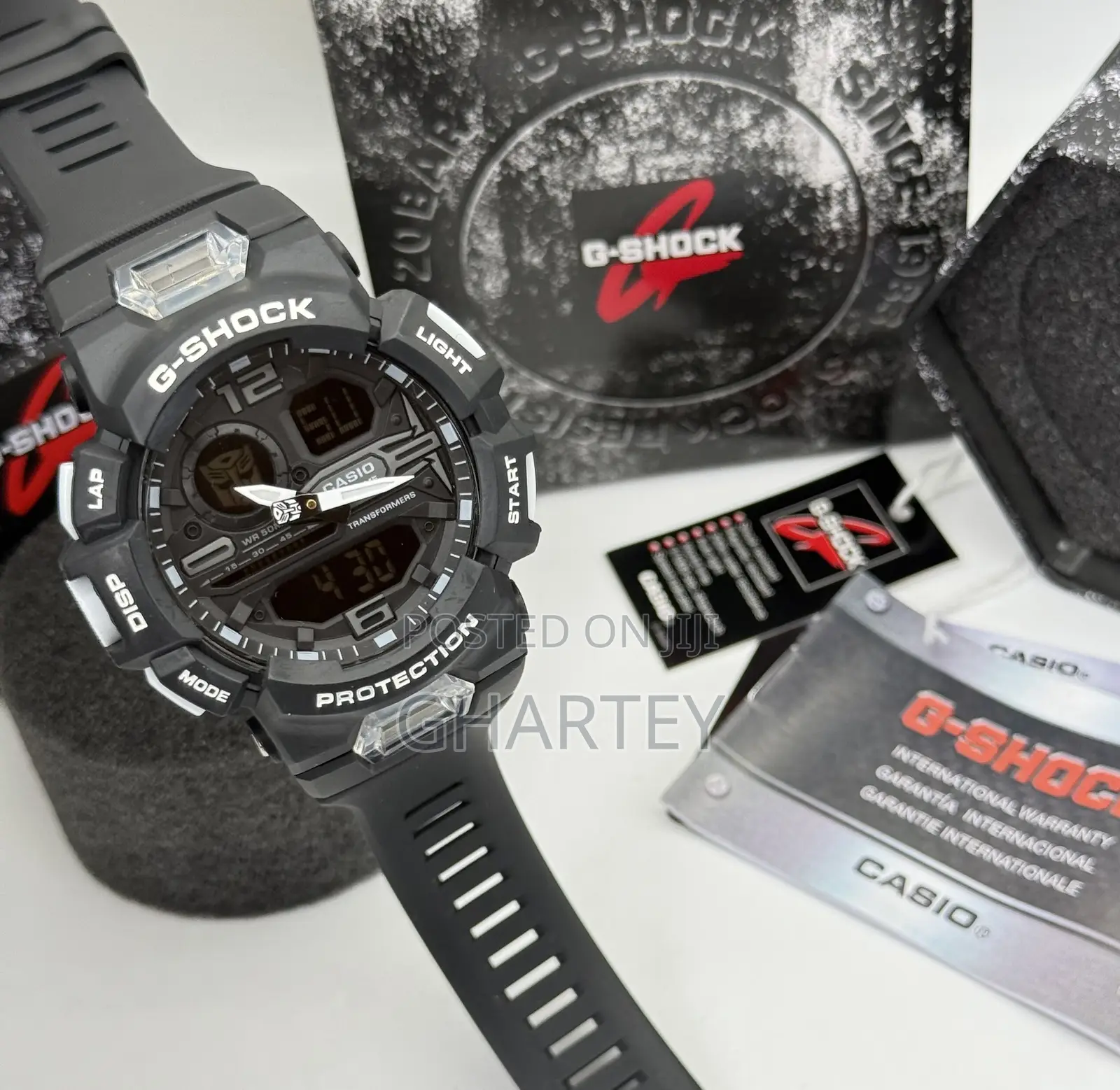 G-Shock Analog-Digital Watch–Black Resin Strap, Rugged Sporty Design
