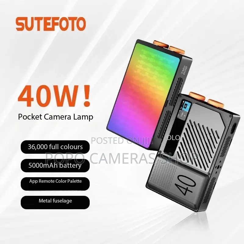 Sutefoto T40c RGB Rechargeable Light