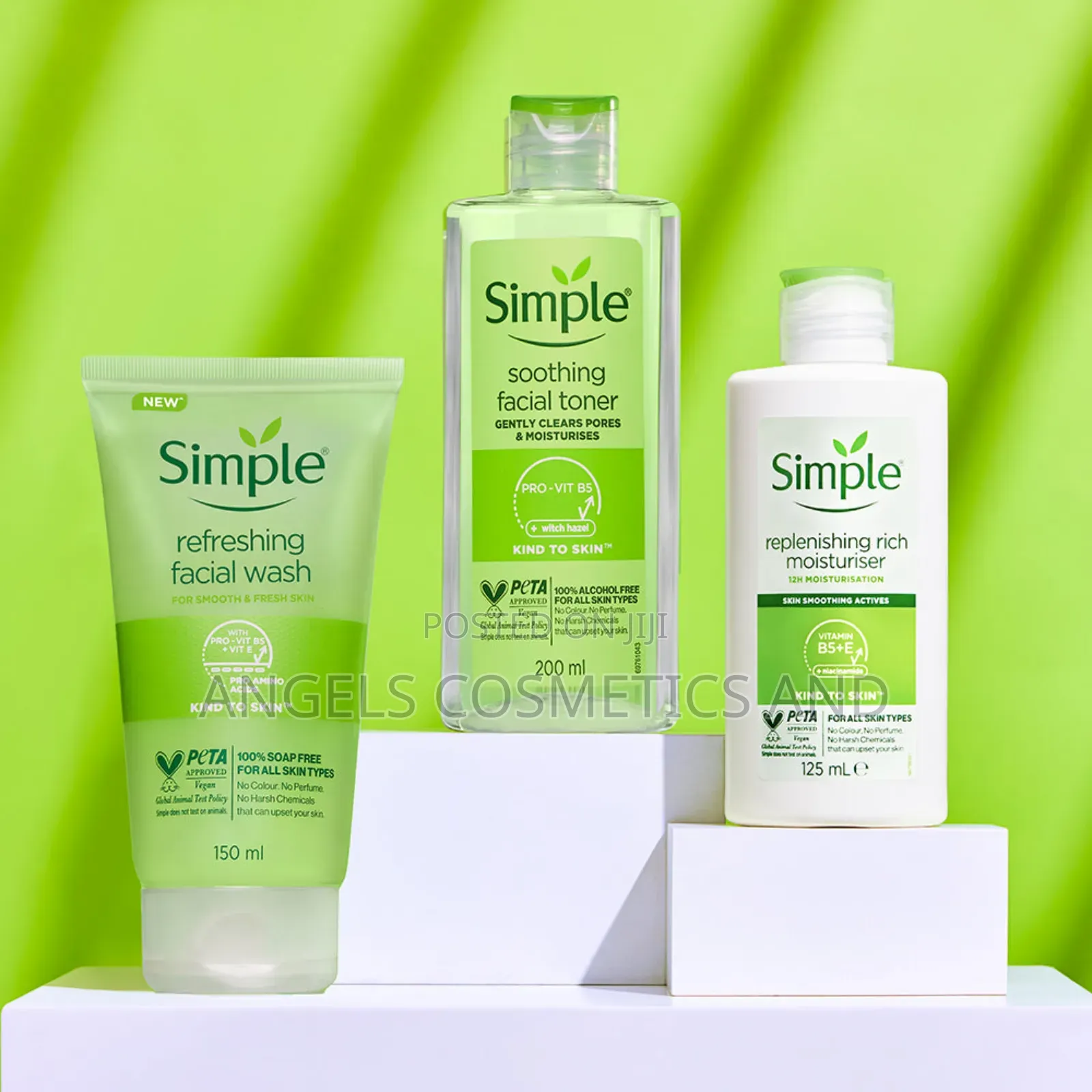Simple Face Wash,Toner and Moisturizer