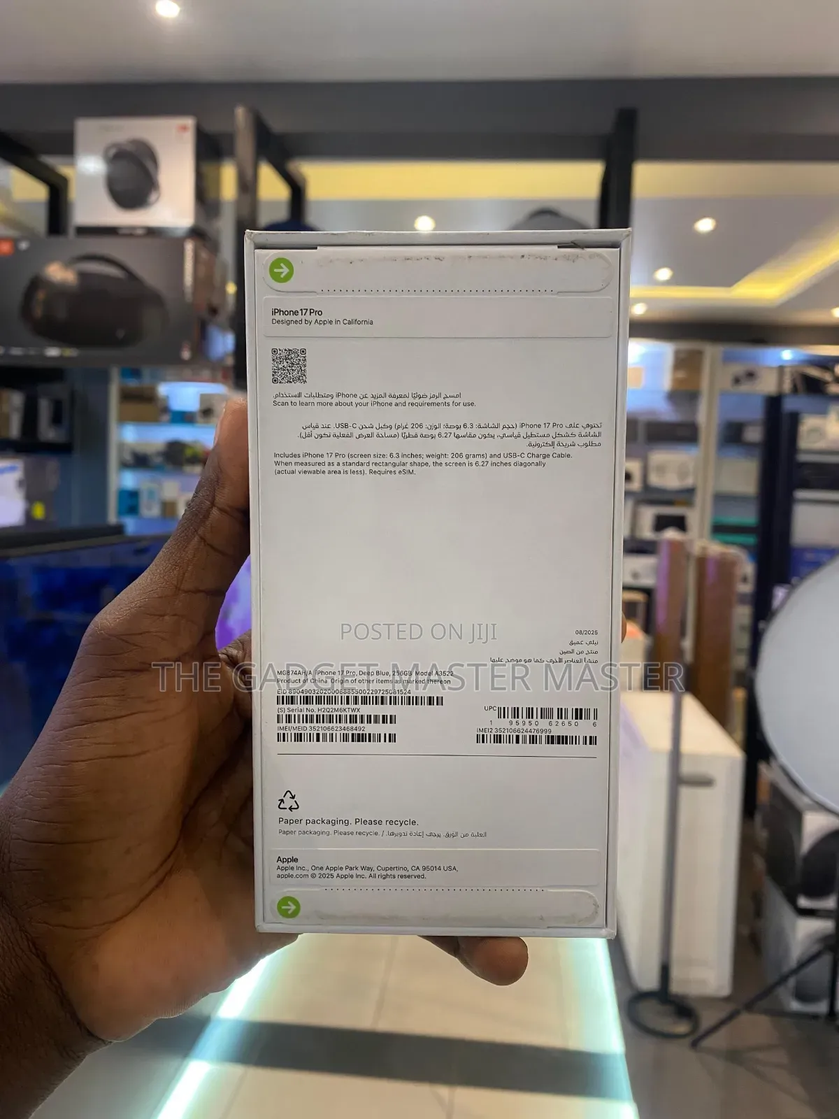 New Apple iPhone 17 Pro 256 GB Blue