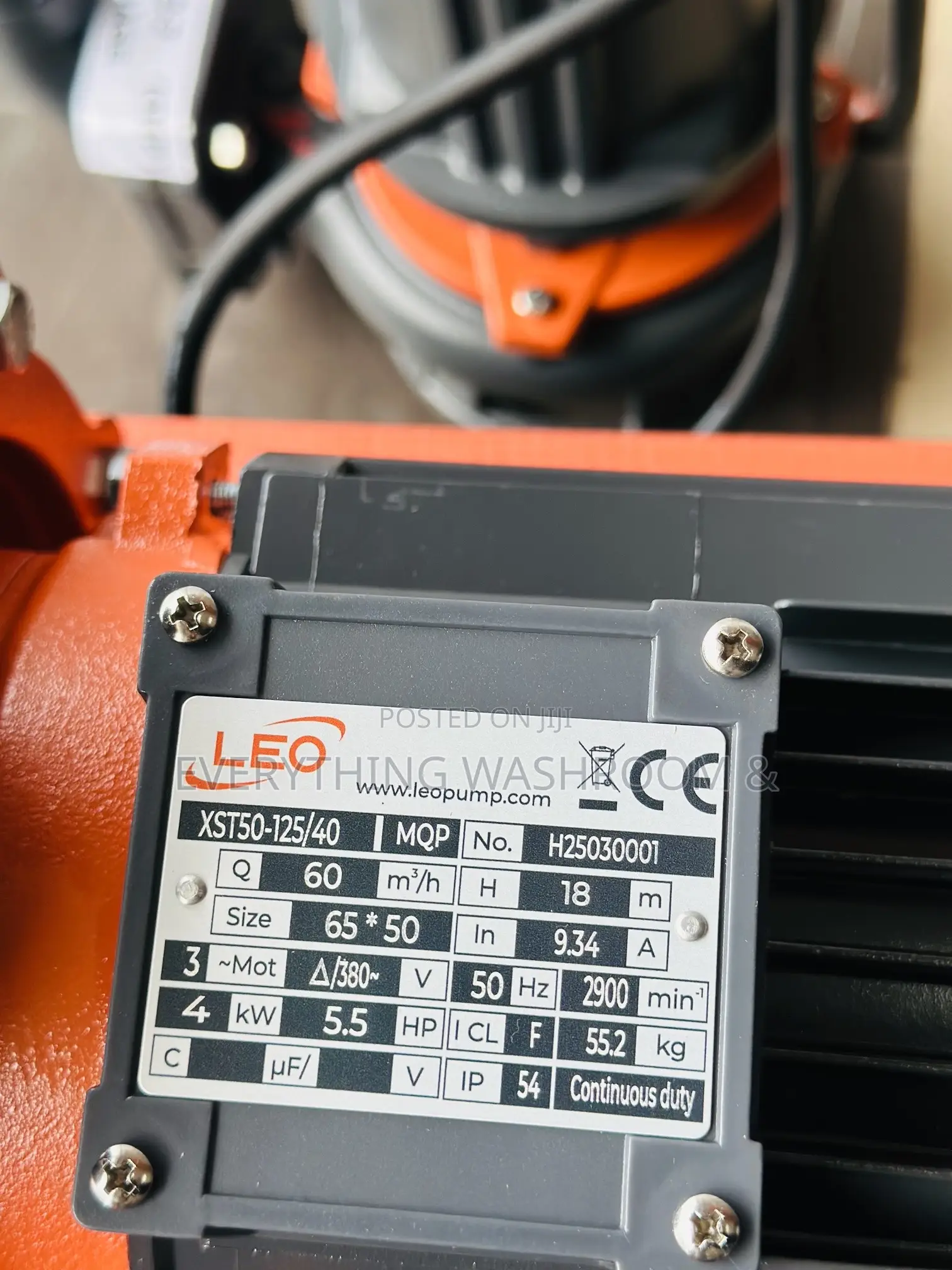 Leo Surface Pump 5.5hp Three Phase