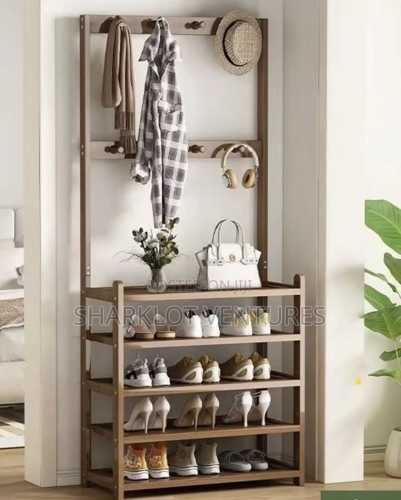 Wooden Shoe Rack for Rooms