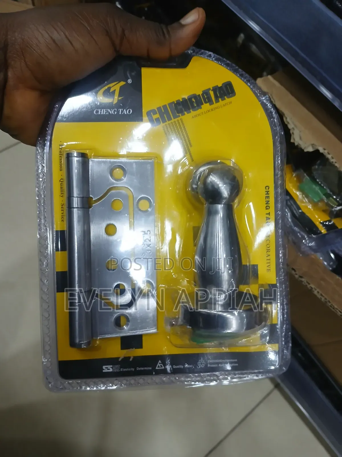 3pcs Door Hinges With Door Stopper