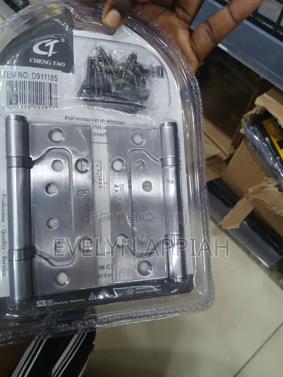 3pcs Door Hinges With Door Stopper