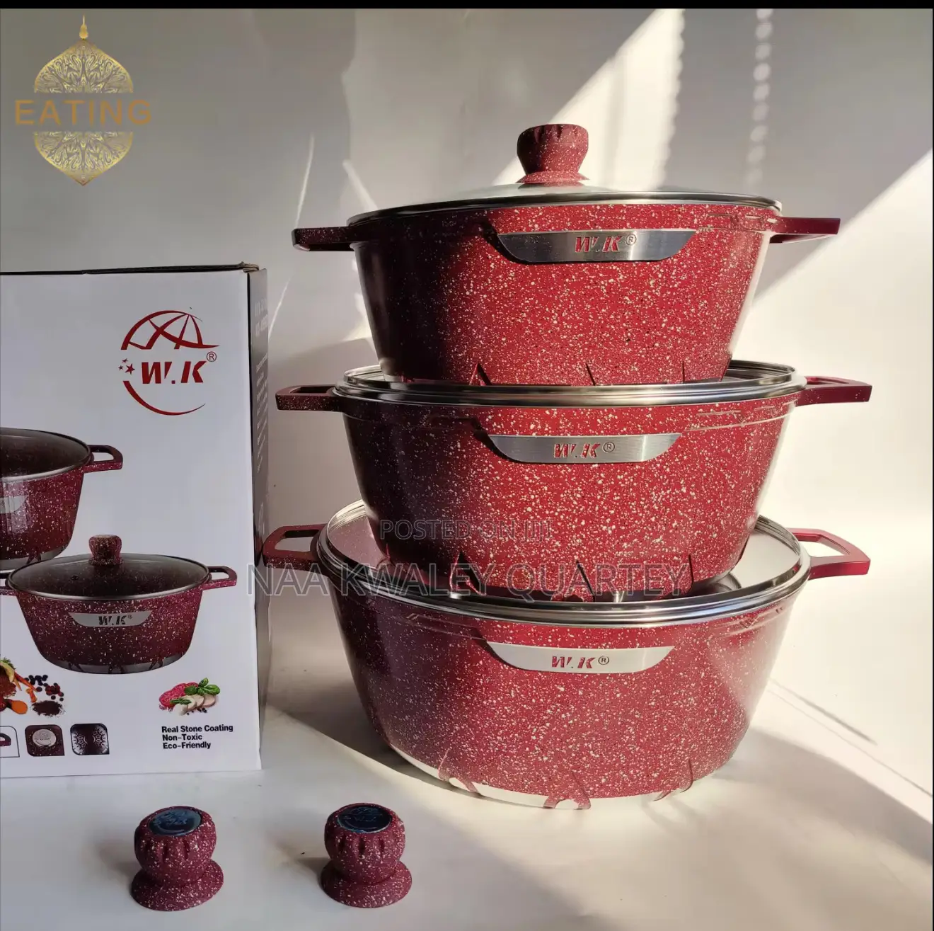 3pcs Large Cooking Pots