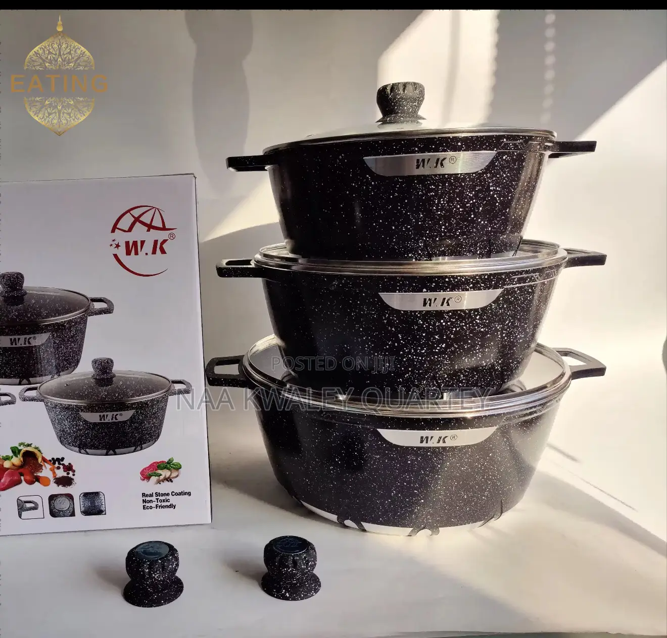 3pcs Large Cooking Pots