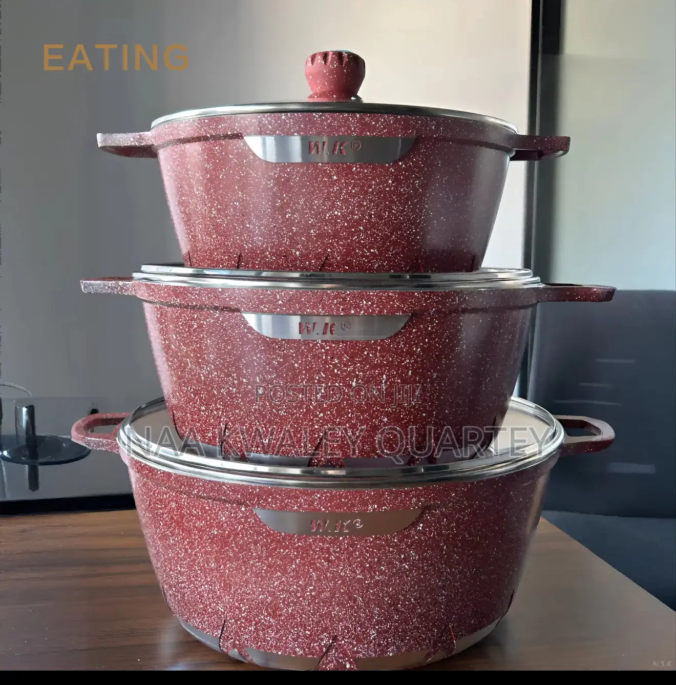 3pcs Large Cooking Pots