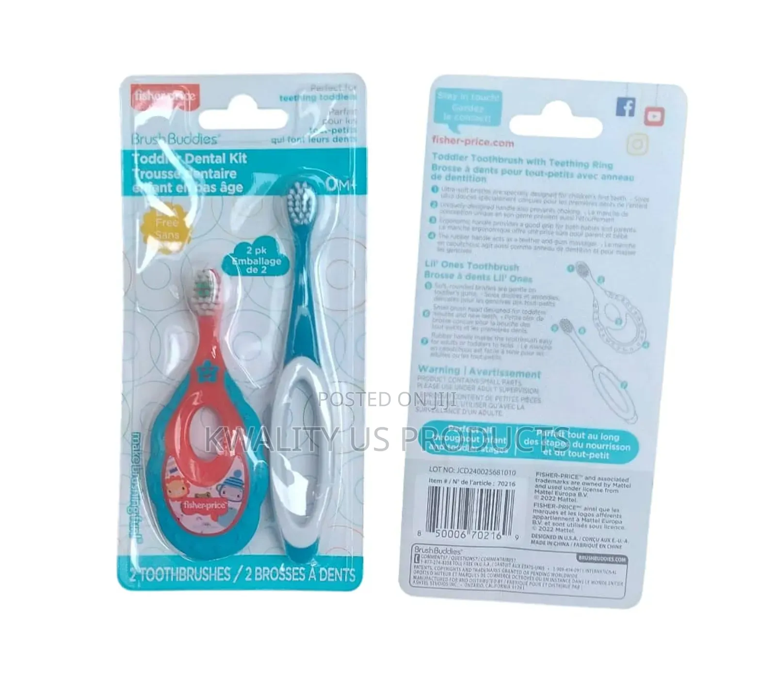 Fisher-Price Toddler Dental Kit Set
