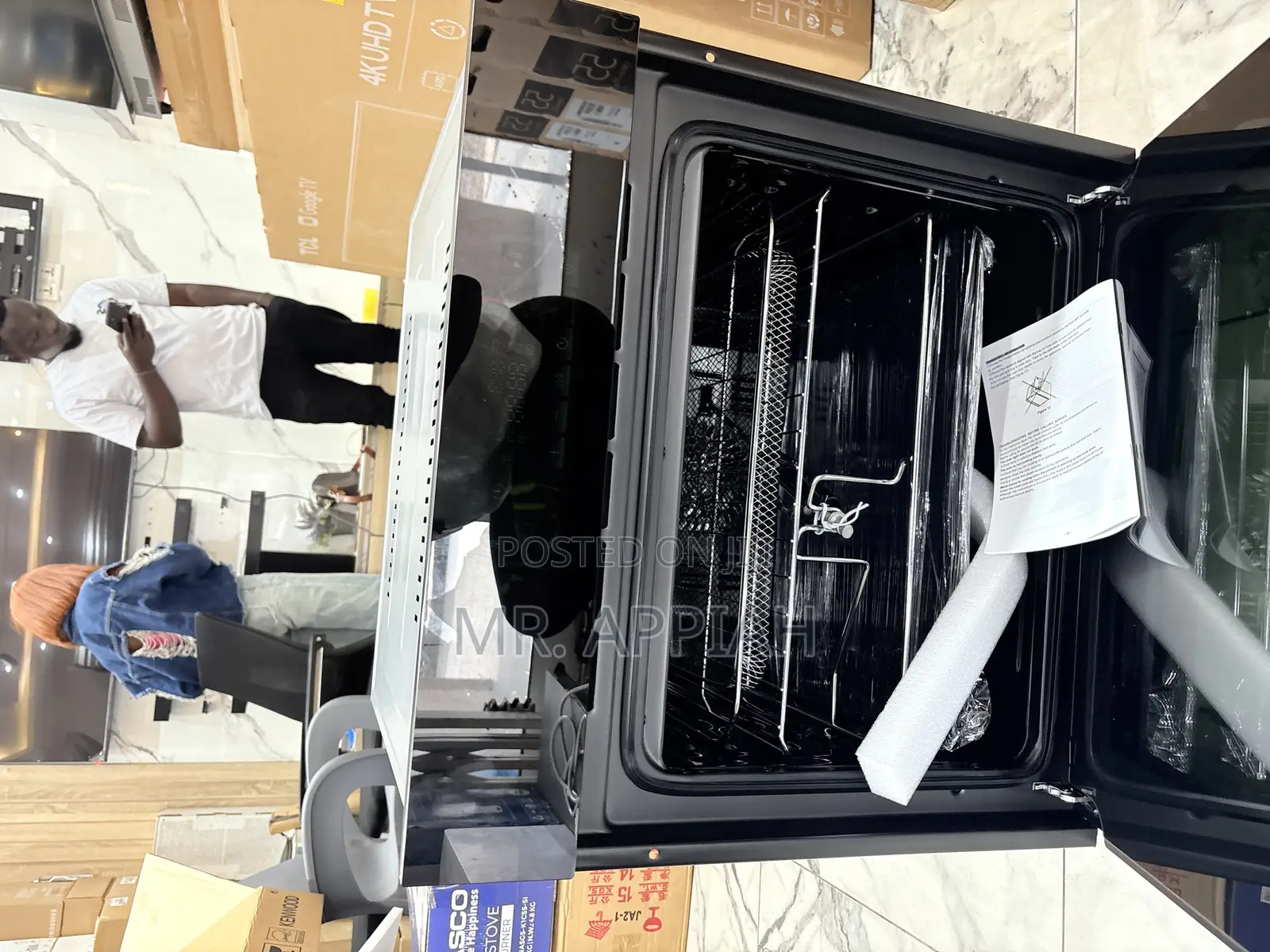 Energy Saving Kenwood 90cm Inbuilt Electric Oven + Air Fryer(Mirror)