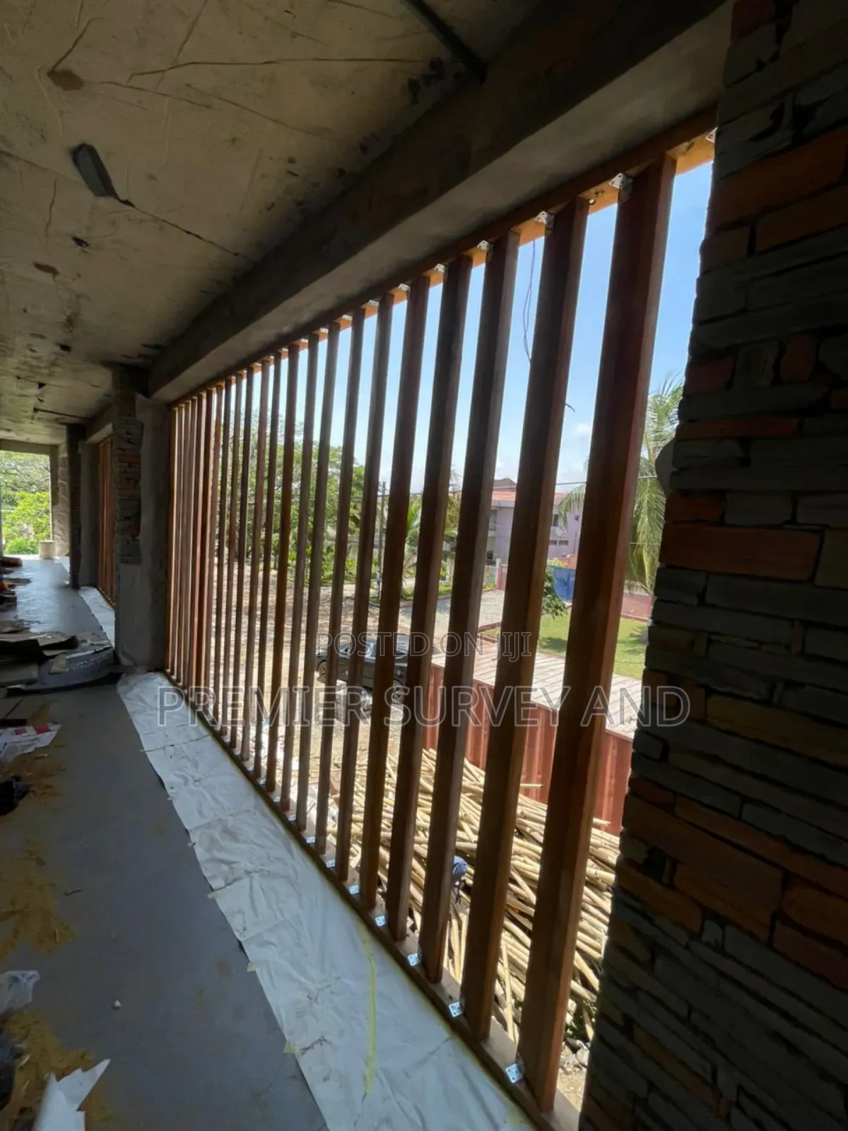 Wooden Strips Installation
