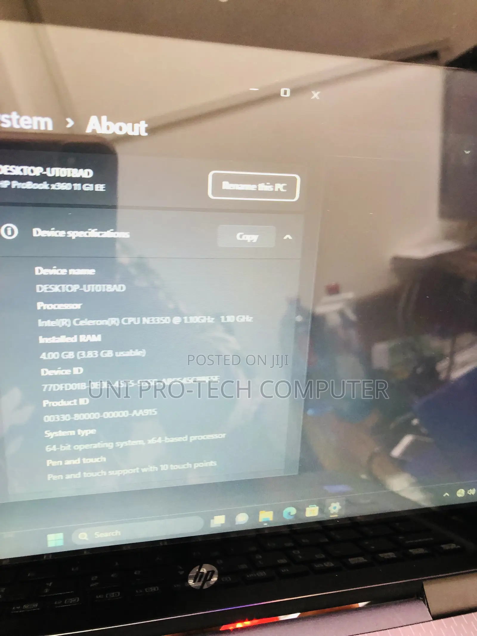Laptop HP ProBook 11 X360 G1 EE 4GB Intel SSD 128GB