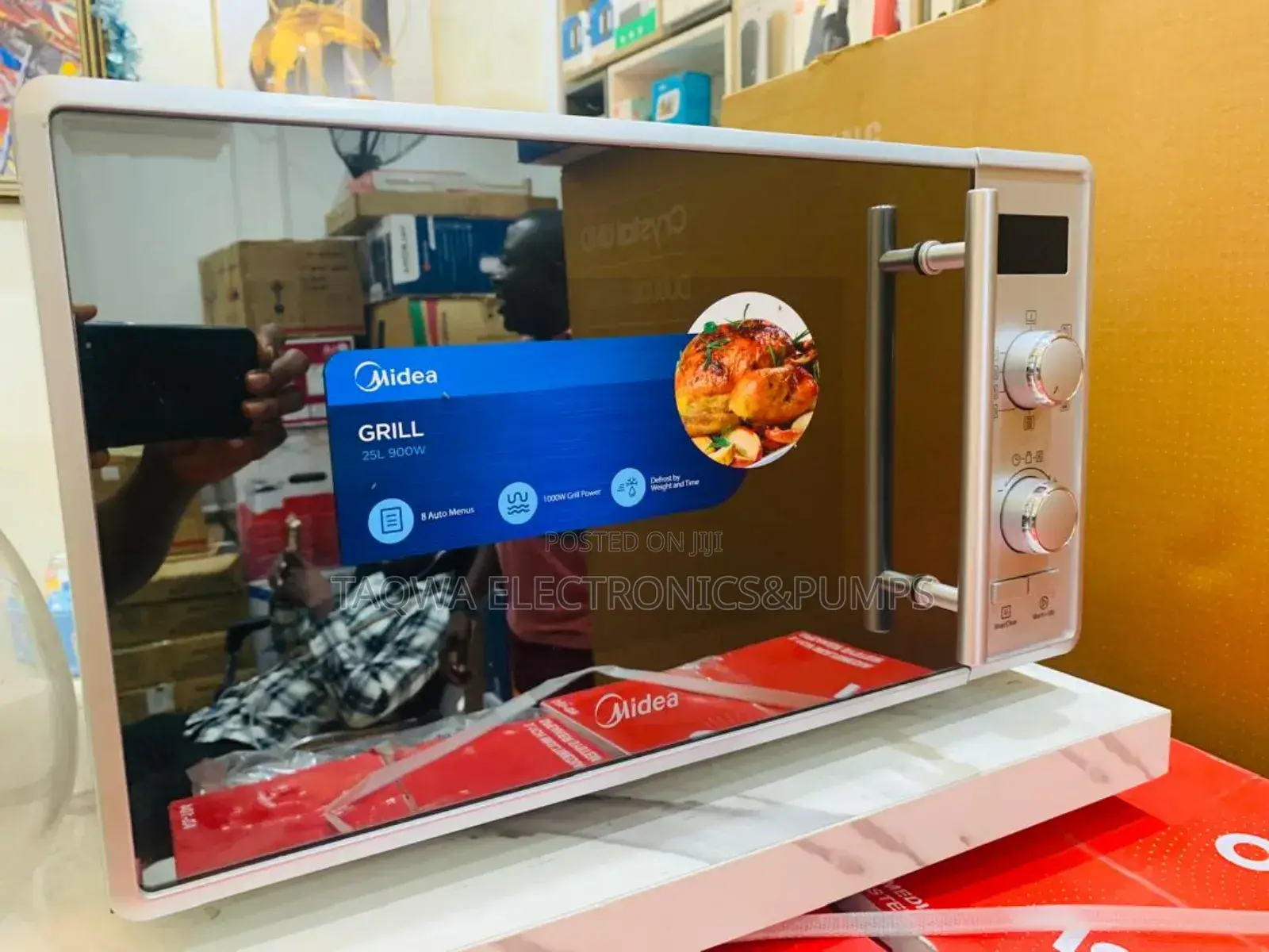 Mirror Finished Midea 25l Microwave