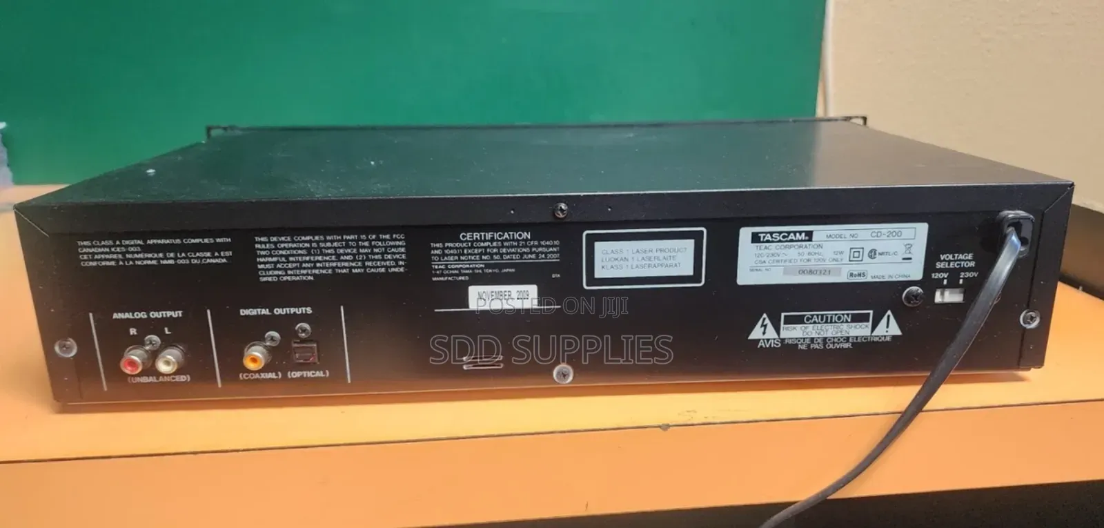 Tascam Cd 200 Professional Cd Player