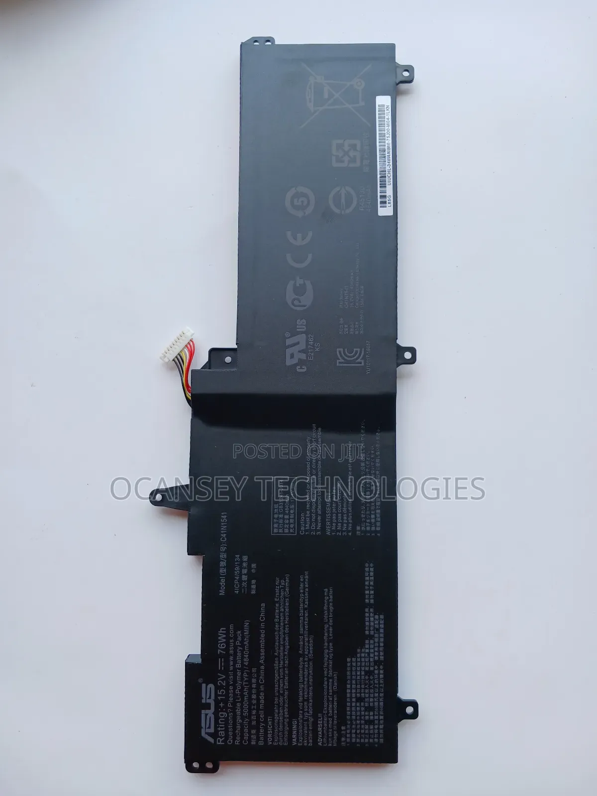 Original Asus C41n1541 Battery For Rog Gl702v 76wh