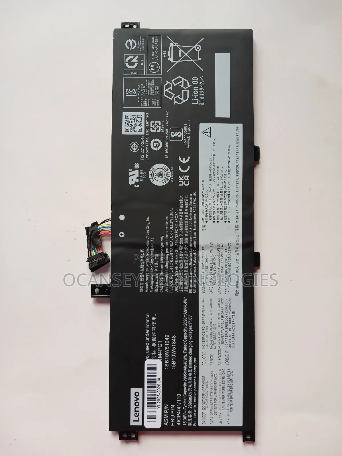 Original Lenovo L21l4pg1 Battery Yoga L13 Gen 3 / Gen 4