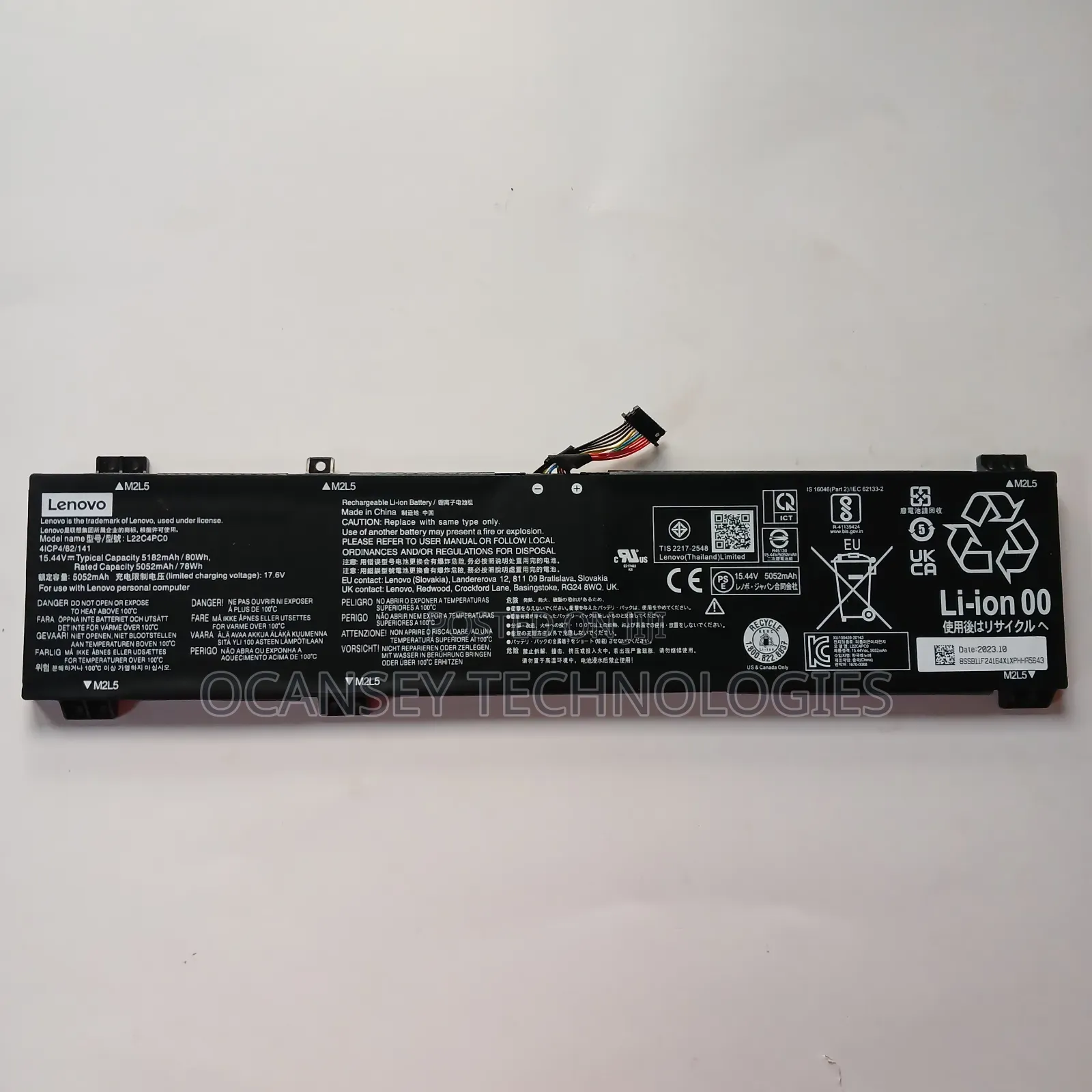 Original Lenovo L22c4pc0 Battery for Legion Pro 5 Pro 7 Book 16p G4 I