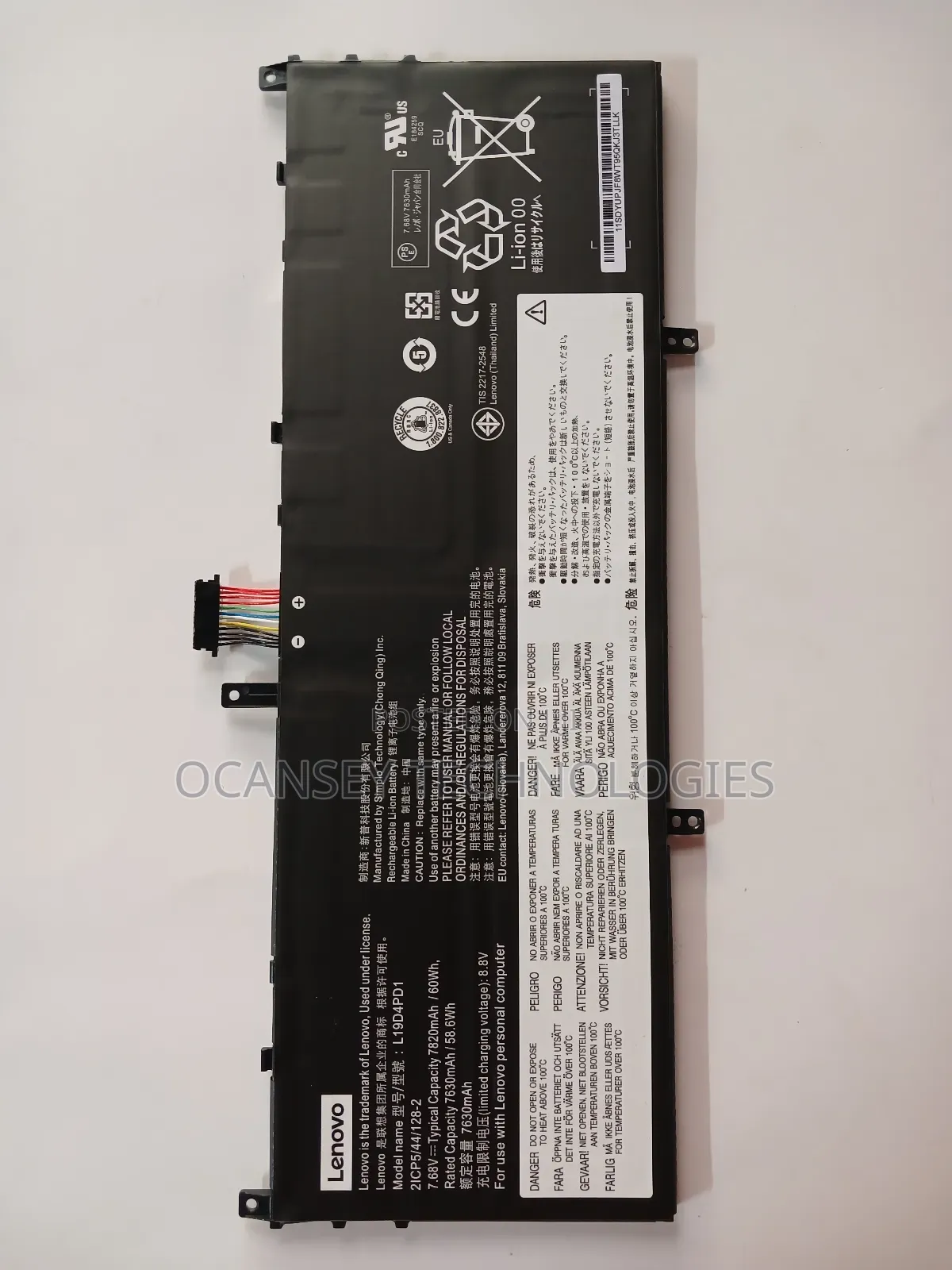 Original Lenovo L19d4pd1 Laptop Battery