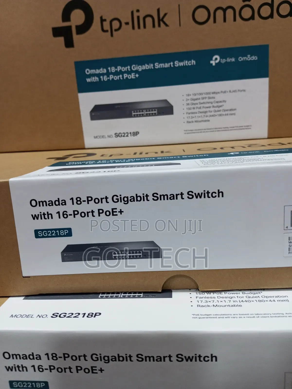 Tp-Link 16 Port Poe Gigabit Smart Manage Switch Omada 18-Port Sg2218p